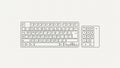 Computer keyboard line drawing with QWERTY layout and separate numeric keypad Royalty Free Stock Photo