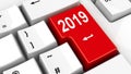 Computer keyboard with button 2019 #4