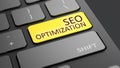 Computer keyboard seo optimization Royalty Free Stock Photo