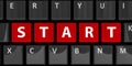 Computer keyboard start