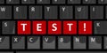 Computer keyboard test