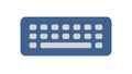 Computer Keyboard Typing Input Device, vector design Generative AI Royalty Free Stock Photo