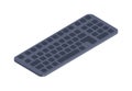 Computer keyboard vector isometric flat icon. Royalty Free Stock Photo