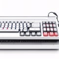 computer keyboard on a white background. Royalty Free Stock Photo