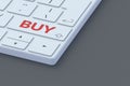 Computer keyboard with word buy. Online shopping