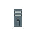 computer keys icon. Element of technology icon for mobile concept and web apps. Field outline computer keys icon can be used for Royalty Free Stock Photo