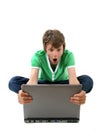 Computer Kid Royalty Free Stock Photo