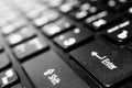 Computer(laptop) keyboard closeup Royalty Free Stock Photo