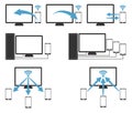 Computer,leptop,notebook to handphone with wireless and cable
