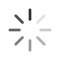 computer loading icon balck and white background