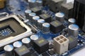 Computer mainboard cpu socket Royalty Free Stock Photo