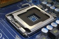 Computer mainboard cpu socket Royalty Free Stock Photo
