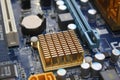 Computer mainboard cpu socket Royalty Free Stock Photo