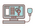 Computer medical gender female male symbol