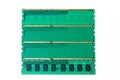 Computer memory card Close up memory socket on board computer server