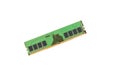 Single computer memory module (RAM) Royalty Free Stock Photo