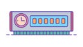 Computer Memory RAM with Clock Digital Data Speed, vector design Generative AI Royalty Free Stock Photo