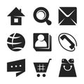 Computer and Mobile Icon Set: Vector Icons for Web Design Royalty Free Stock Photo