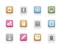 Computer and mobile phone elements icons