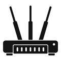 Computer modem icon simple vector. Wifi router