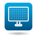 Computer monitor with architecture program icon Royalty Free Stock Photo