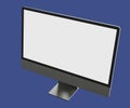 computer monitor blank screen mockup, 3d Royalty Free Stock Photo