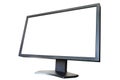 Computer Monitor with blank white screen Royalty Free Stock Photo