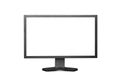 Computer Monitor with blank white screen Royalty Free Stock Photo