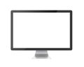 Computer Monitor with Blank White Screen Isolated Royalty Free Stock Photo