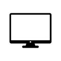 Computer monitor icon. Vector desktop computer icon, TV vector icon. Royalty Free Stock Photo