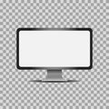 Computer monitor illustration - empty screen for business