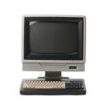 A computer monitor with a keyboard and a mouse Royalty Free Stock Photo