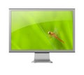 Computer monitor LCD with beautiful wallpaper