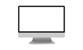 Computer Monitor, like mac with blank screen. Film, graphic. vector illustration