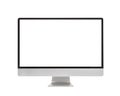 Computer Monitor, like mac with blank screen. Royalty Free Stock Photo