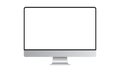 Computer monitor mock up with blank frameless screen Royalty Free Stock Photo