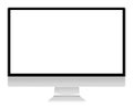 Computer monitor screen illustration isolated on white with clipping path Royalty Free Stock Photo