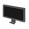 Computer monitor vector art, computer screen vector image, computer clip art, clip art computer Royalty Free Stock Photo