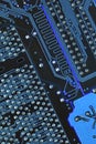 Computer motherboard - circuits Royalty Free Stock Photo