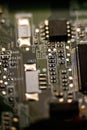 Computer motherboard circuits parts or repair Royalty Free Stock Photo