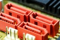 Computer motherboard. Close up image