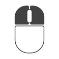 Computer mouse both button outline icon Royalty Free Stock Photo