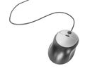 Computer mouse with cable isolated on transparent png background Royalty Free Stock Photo