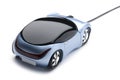 Computer mouse car closeup Royalty Free Stock Photo