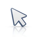 Computer mouse cursor arrow pointer on white background Royalty Free Stock Photo