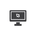Computer mouse cursor click vector icon Royalty Free Stock Photo
