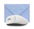 Computer mouse with envelope