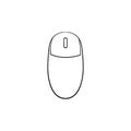 Computer mouse hand drawn outline doodle icon. Royalty Free Stock Photo