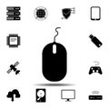 Computer mouse icon. Simple glyph vector element of Technology icons set for UI and UX, website or mobile application Royalty Free Stock Photo