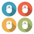 Computer mouse icons Royalty Free Stock Photo